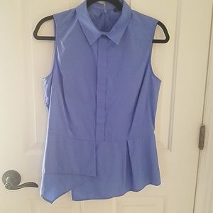 Light blue  sleevless blouse